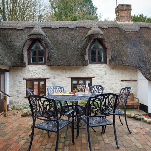 Open a bottle of wine to enjoy in the open air