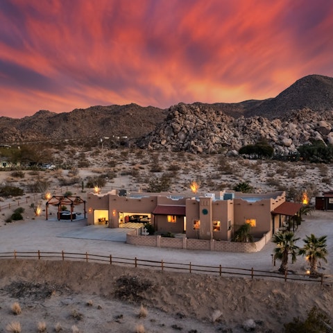 Admire the beautiful sunsets over Big Bear Mountains