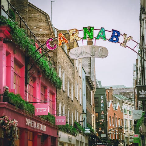 Stroll into trendy Soho, filled with boutiques, bars and restaurants