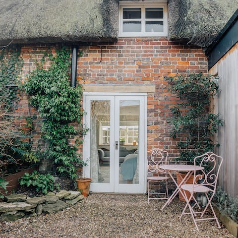 Sip your morning coffee outside in the fresh air