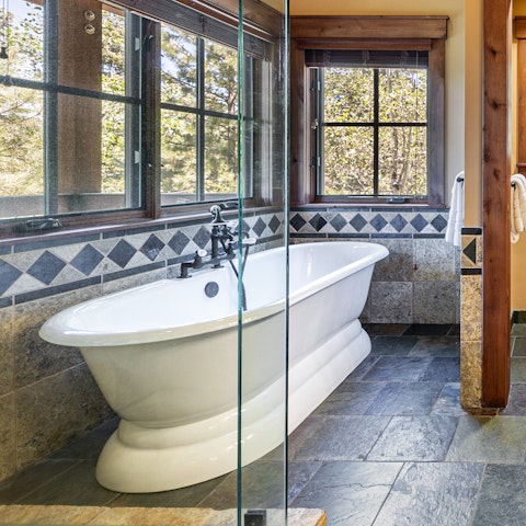 Soak in the tub after a day of adventure