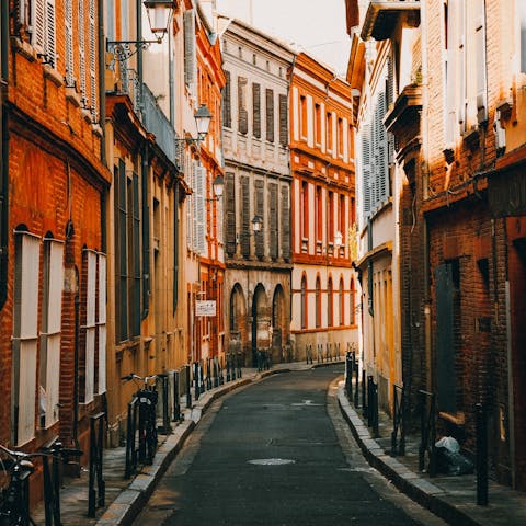Take a daytrip to Toulouse and explore the winding alleys