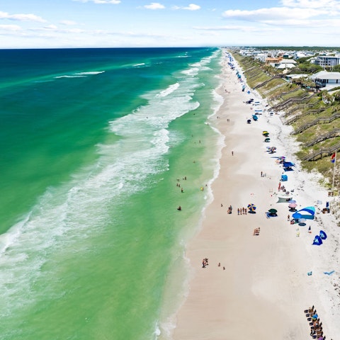 Relax on the sandy beach – just moments away