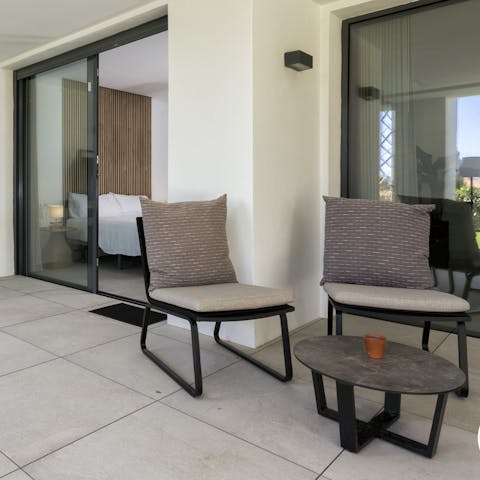 Fire up the barbecue and dine on the terrace