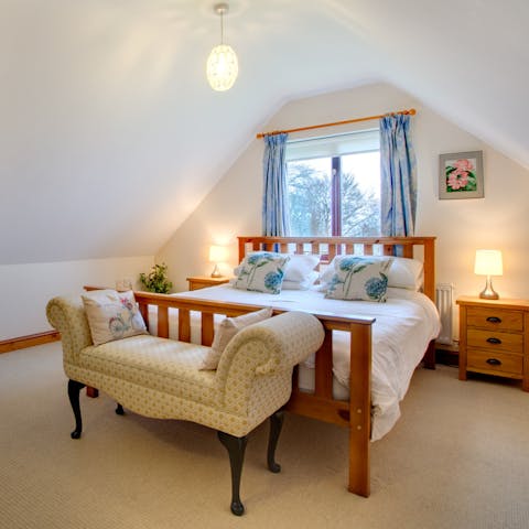 Be greeted by stunning views of the Berwyn mountains each morning from the elegant bedrooms