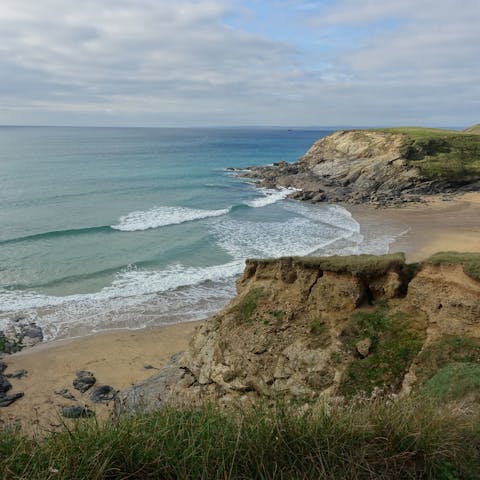 Head over to one of the nearby beaches on the St. Agnes Heritage Coast