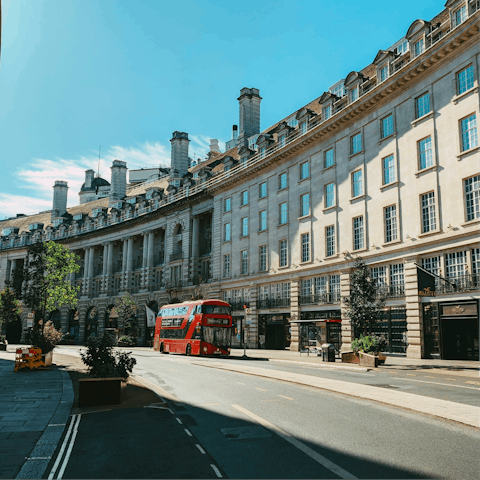 Soak up the buzz of central London while exploring Mayfair