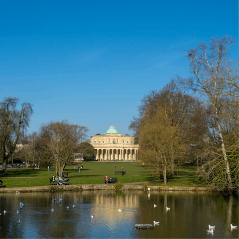 Explore the historic heart of Cheltenham – a short drive away