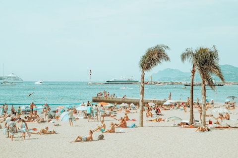 Soak up the dazzling French Riviera coast on golden Mediterranean beaches