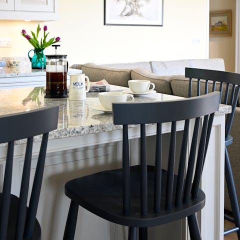 Start the day at the sleek breakfast bar and plan your adventures