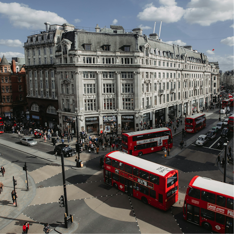 Hop on the Tube to get to central London in less than thirty minutes