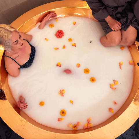 Unwind at the on-site natural spa