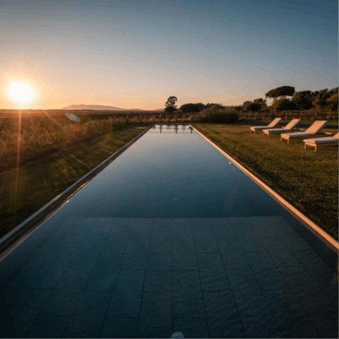 Make morning laps of the 25-metre outdoor heated pool the new routine