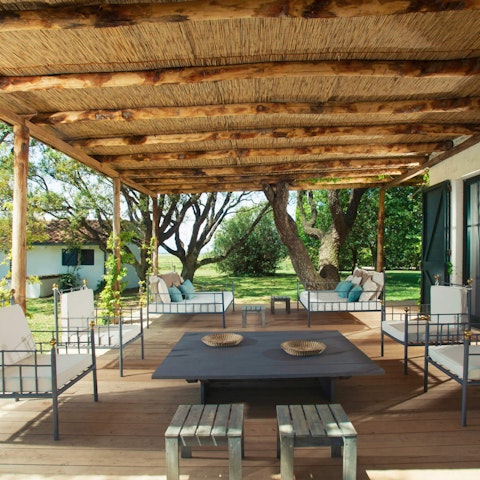 Savour morning coffees from the private terraces with a view