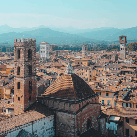 Explore Lucca and the surrounding countryside