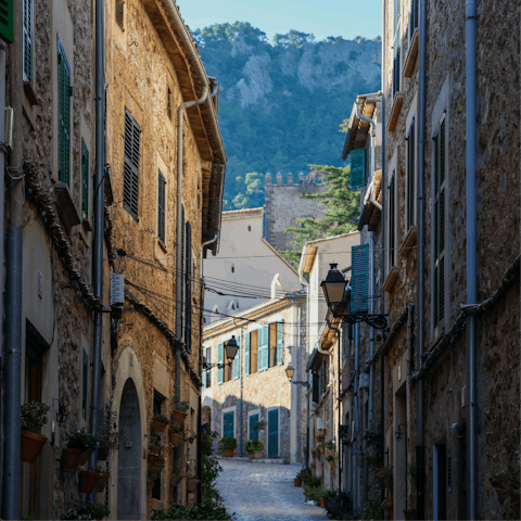 Venture into Valldemossa and explore the cobbled streets