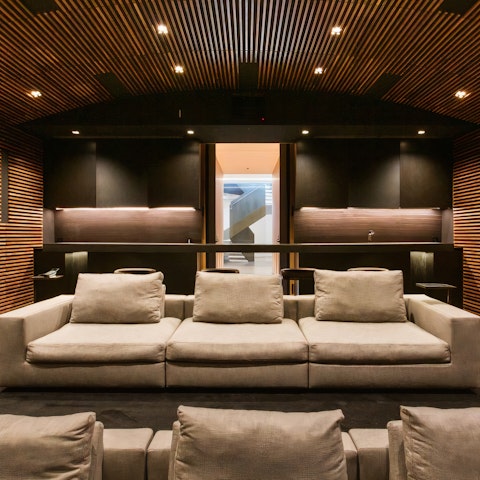 Organise a movie night at the private cinema