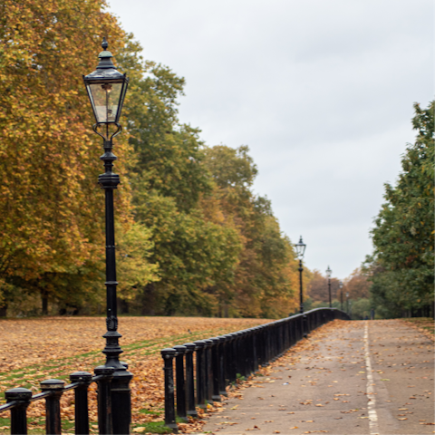 Visit vibrant London and explore nearby Hyde Park