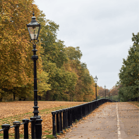 Visit vibrant London and explore nearby Hyde Park