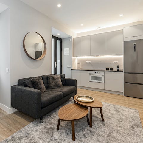 Unwind with a coffee before heading out to see the sights