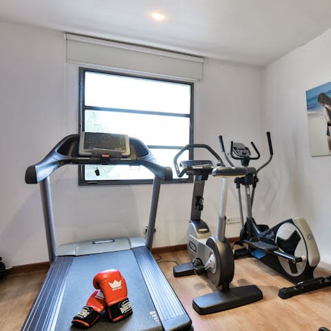 Fit in a home workout