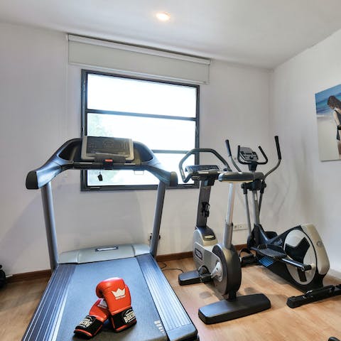 Fit in a home workout