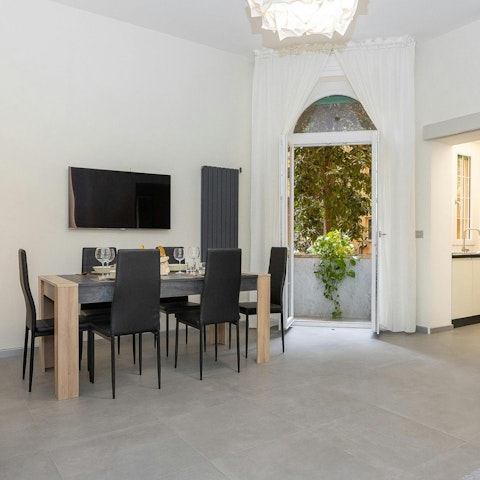 Enjoy serene garden views from the balcony