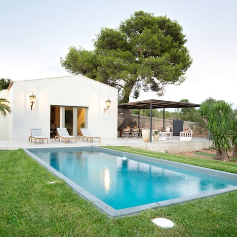 Spend blissful afternoons lounging by the pool