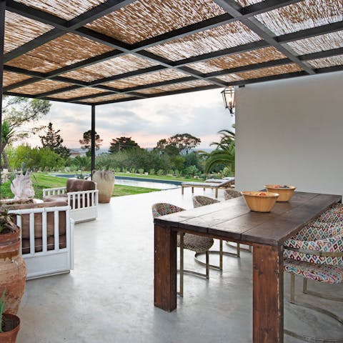 Light the barbecue and gather for slow Italian meals on the terrace