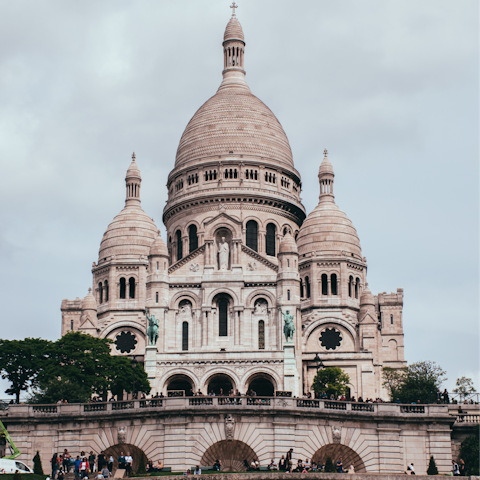 Visit the iconic Sacré-Cœur – it’s within walking distance