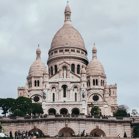 Visit the iconic Sacré-Cœur – it’s within walking distance