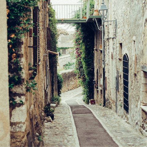 Walk to Urbani's Truffle Museum, only minutes away