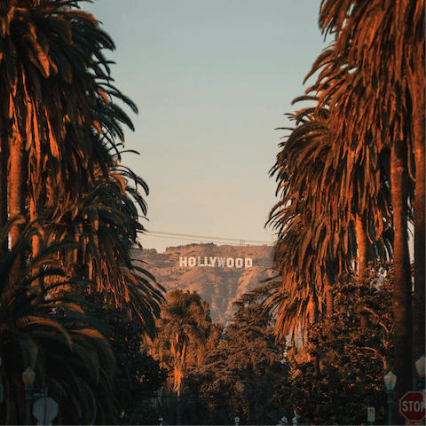 Soak up the LA atmosphere, West Hollywood is a fifteen-minute drive away