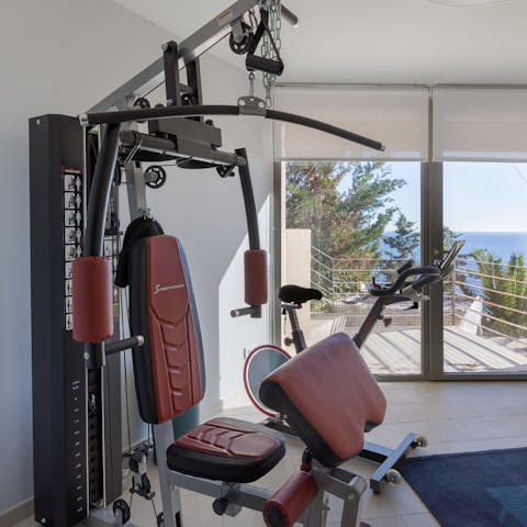 Get energised with a workout in the home gym
