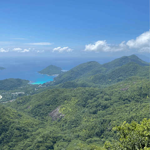 Explore the Seychelles National Park, only a thirty-minute drive away