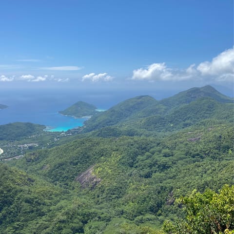 Explore the Seychelles National Park, only a thirty-minute drive away