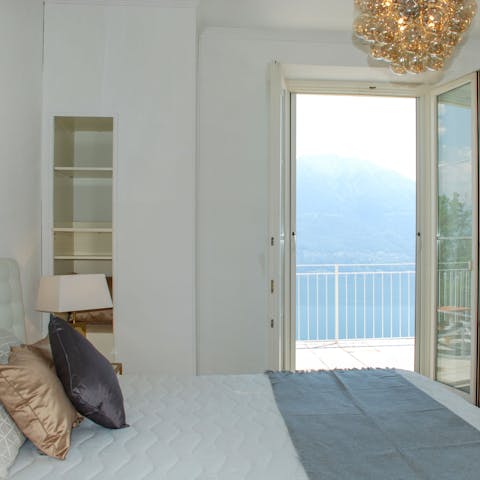 Wake up and head out onto the balcony for some morning yoga practice