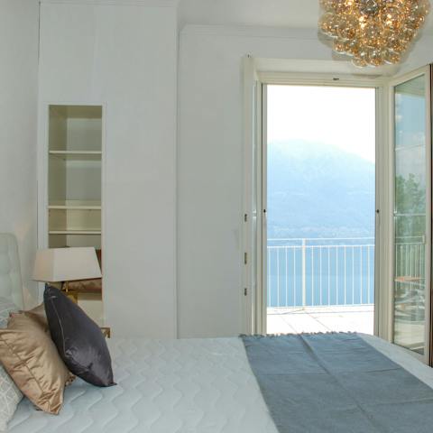 Wake up and head out onto the balcony for some morning yoga practice
