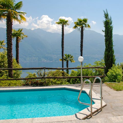 Breathe in the clean mountain air before going for a dip