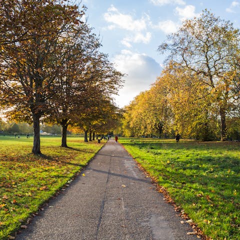 Enjoy the green space of Hyde Park, a ten-minute stroll from this home