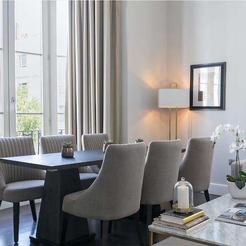Gather everyone around the table for a lively lunch