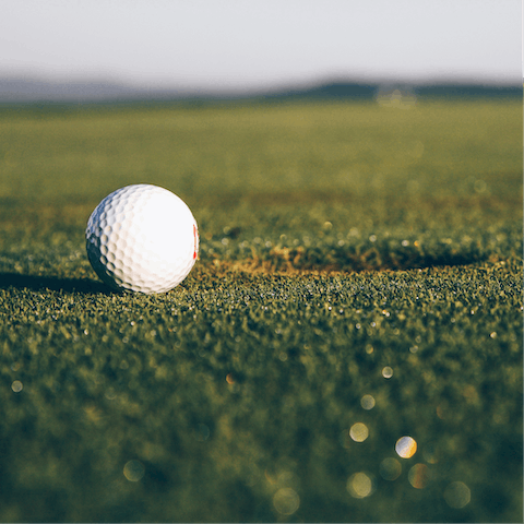 Head to one of the many golf courses in the area and challenge your loved ones to a round or two