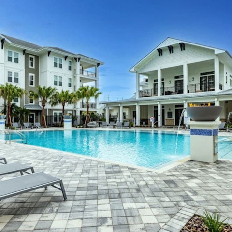 Swim some laps of the communal pool