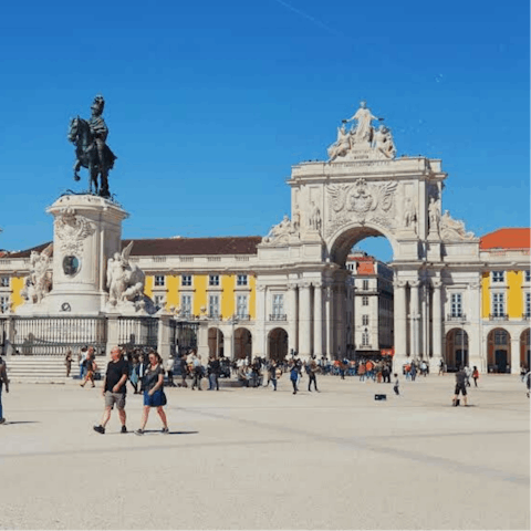 Hop on the metro at São Sebastião and reach downtown Lisbon in less than twenty minutes