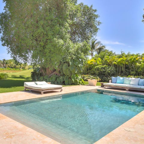 Cool off during the midday heat with a dip in the swimming pool