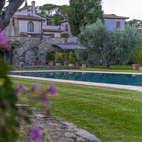 Take a dip in the private pool's crystalline waters whenever the heat gets a bit much