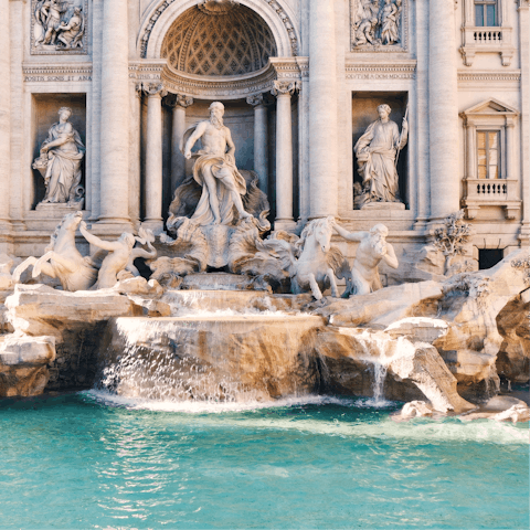 Make a wish at the Trevi Fountain – it's a short walk away