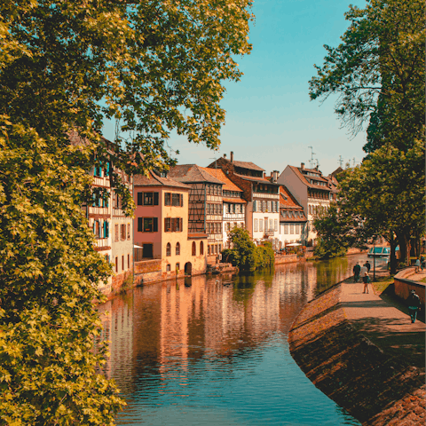 Explore Strasbourg from this desirable location in Grande Île