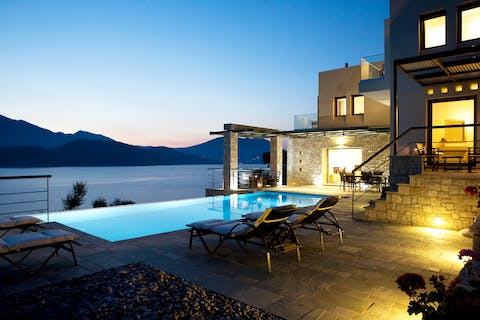 Get together for an evening of stargazing on the stylish terraces