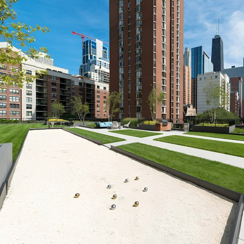 Enjoy a game of bocce with friends and family